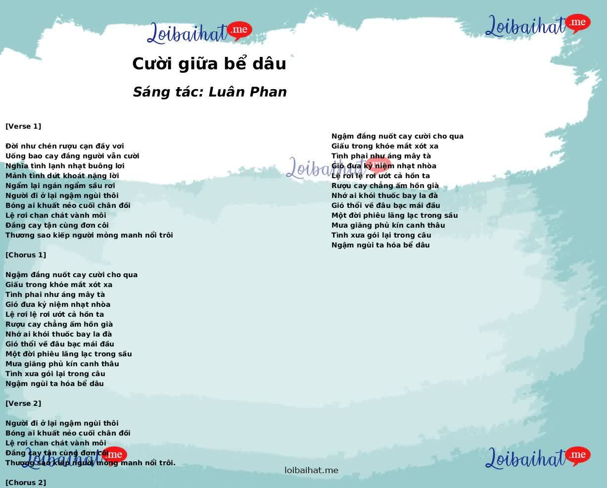 Cười giữa bể dâu
