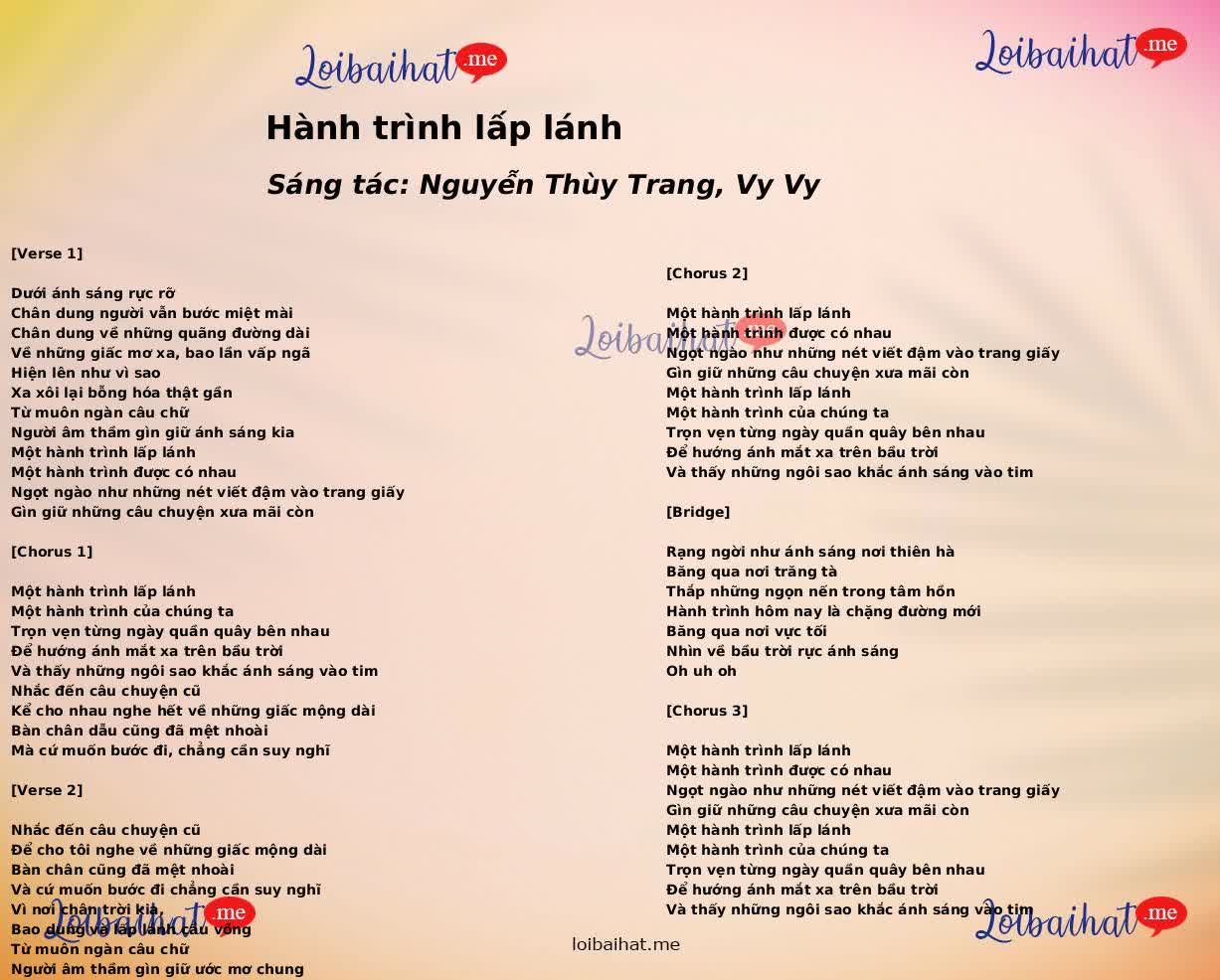Hành trình lấp lánh