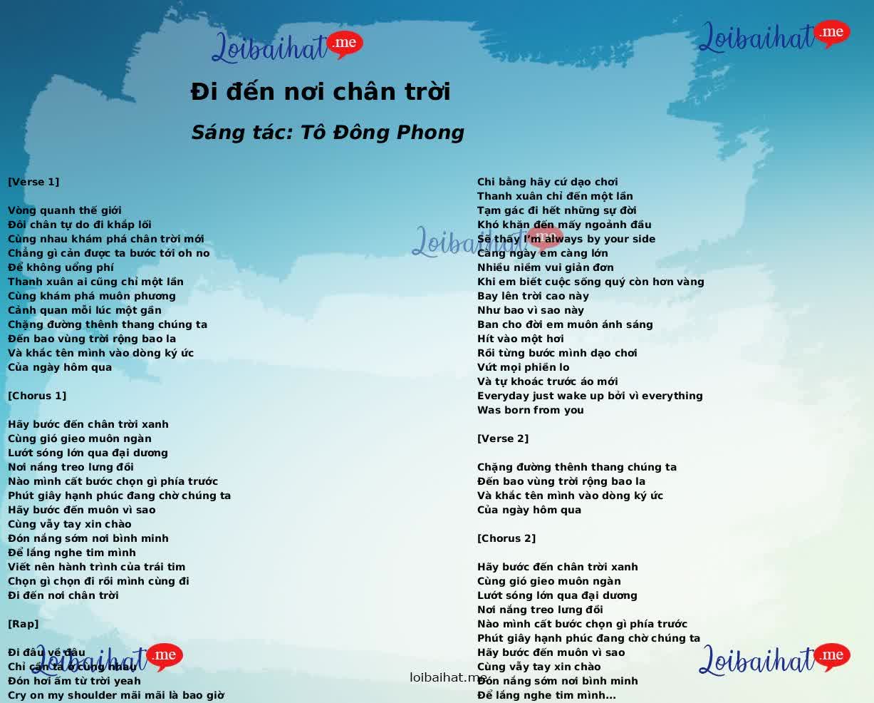 Đi đến nơi chân trời