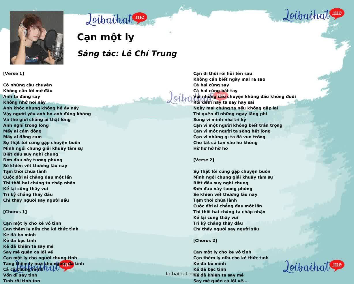 Cạn một ly