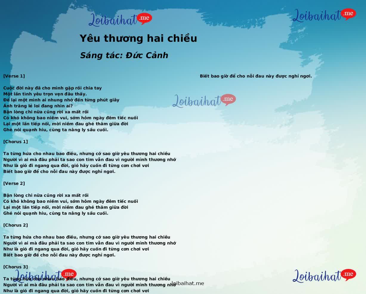 Yêu thương hai chiều