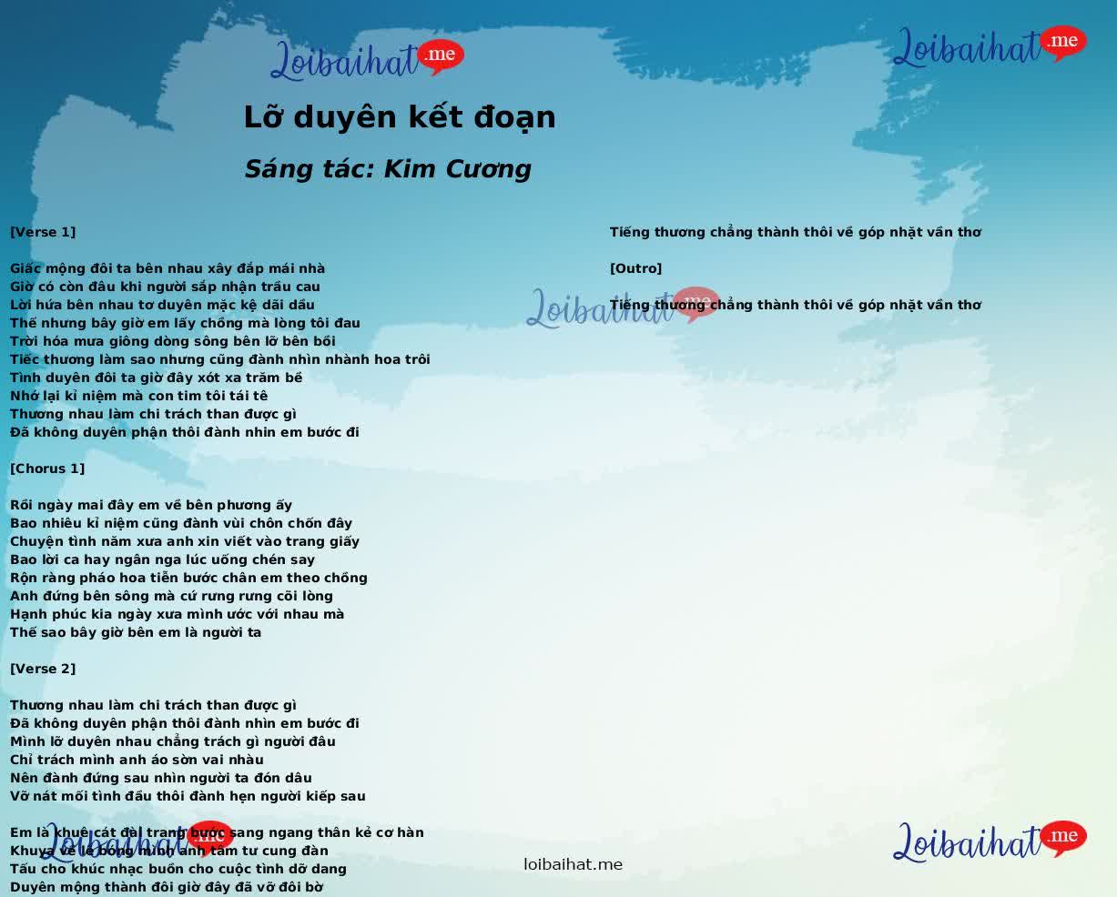 Lỡ duyên kết đoạn