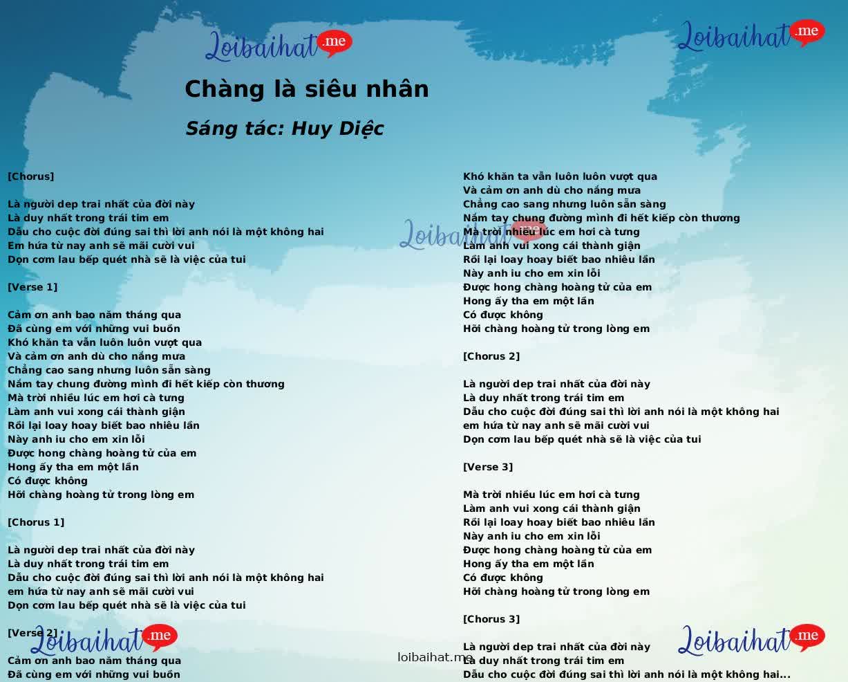 Chàng là siêu nhân