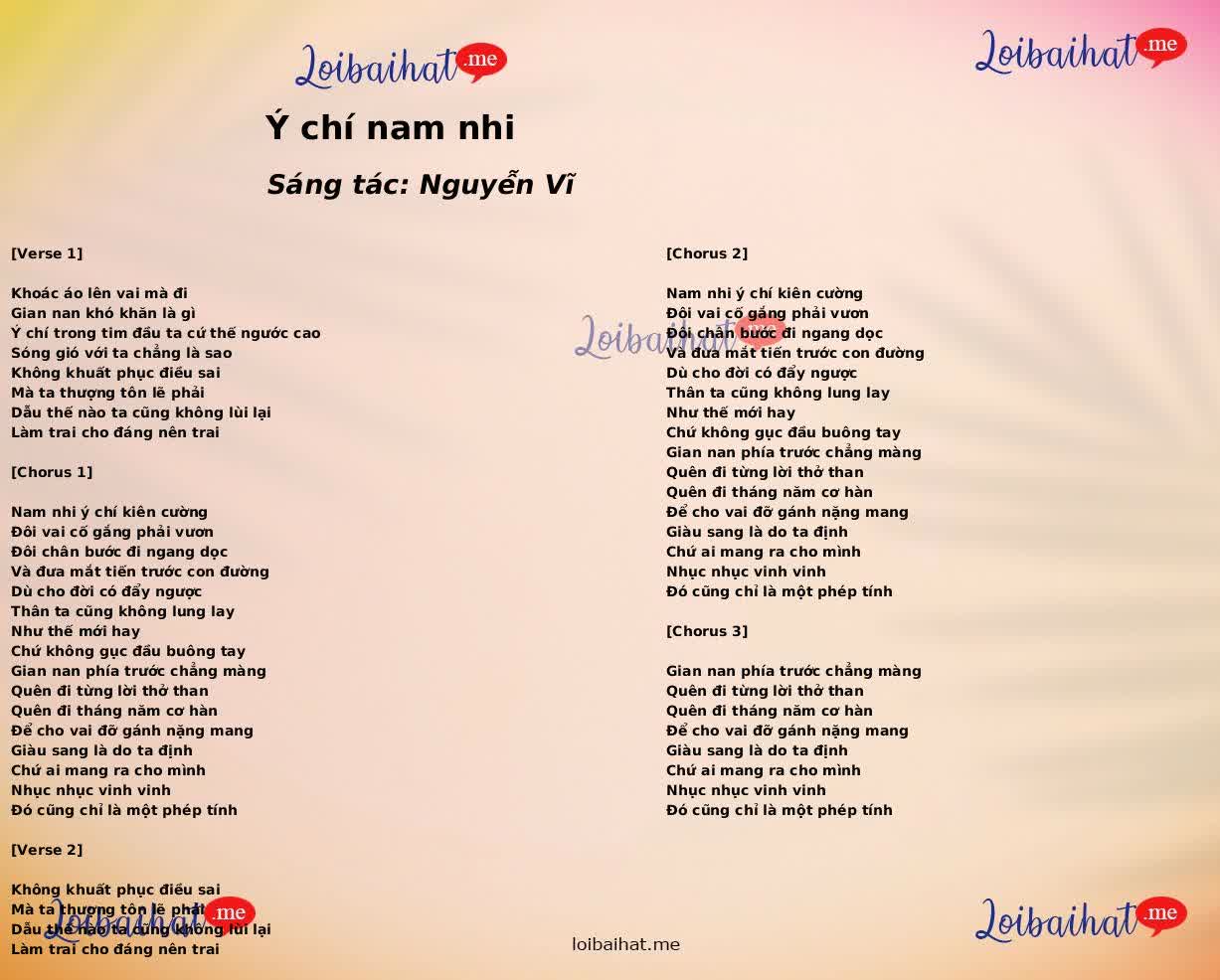 Ý chí nam nhi
