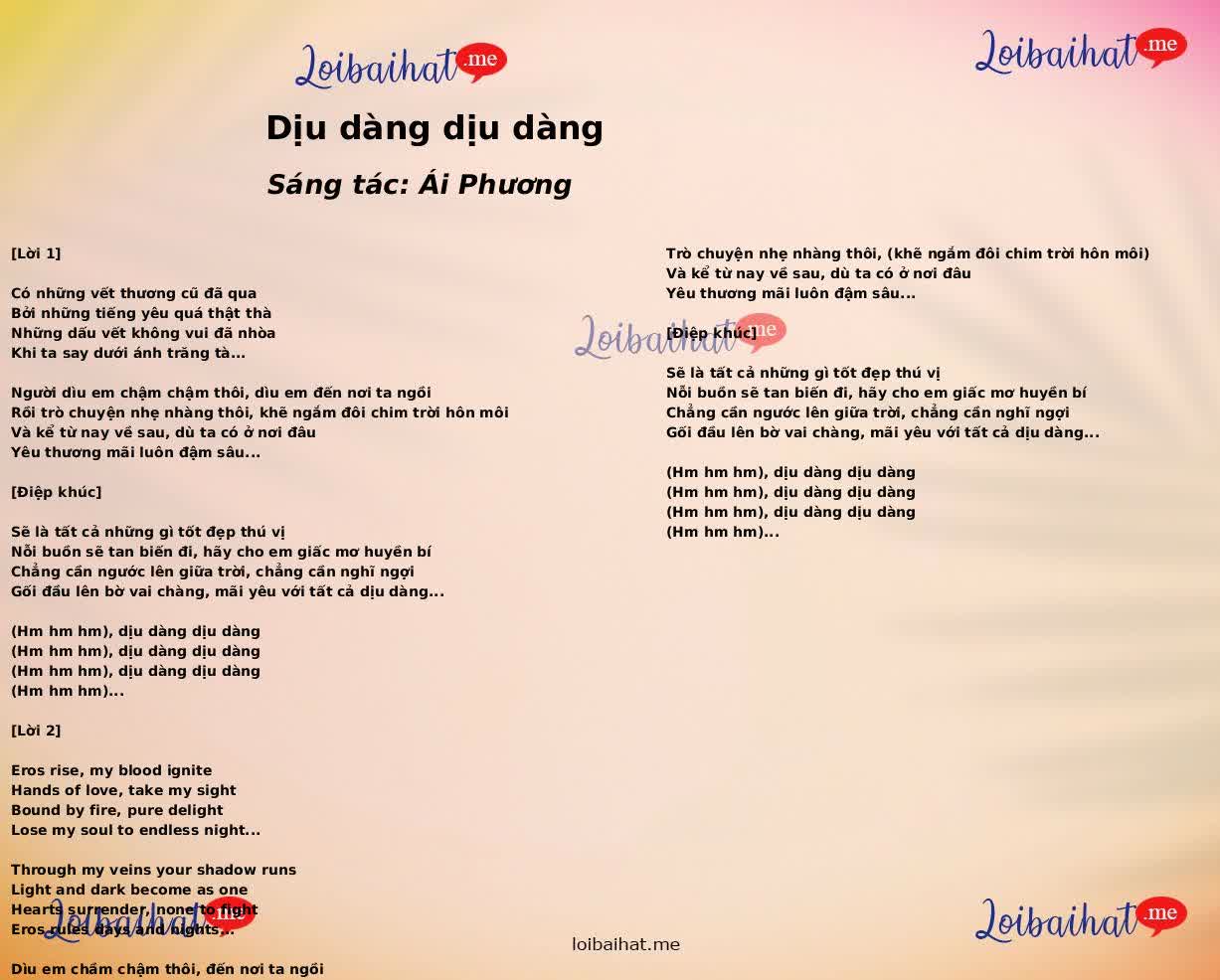 Dịu dàng dịu dàng