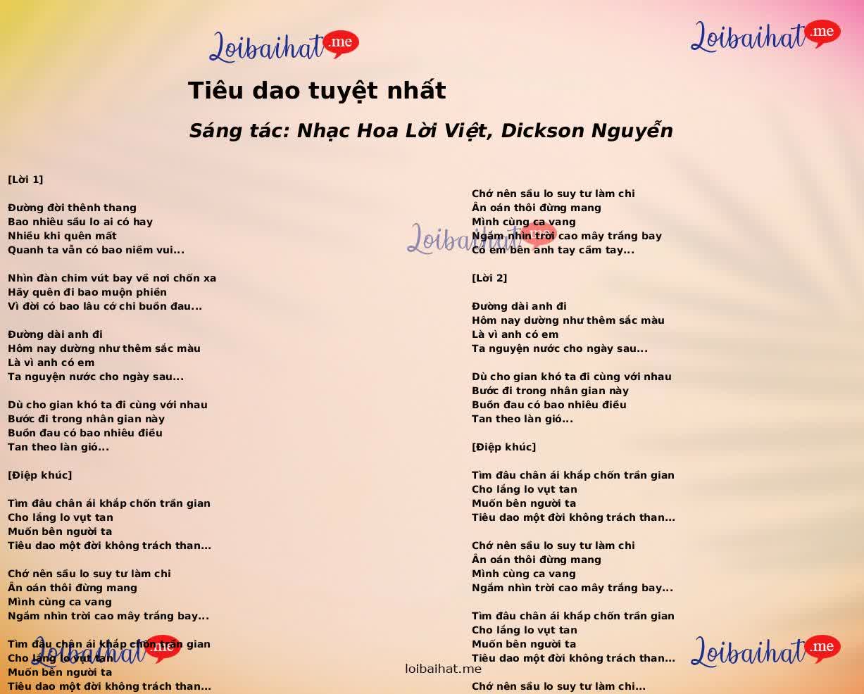 Tiêu dao tuyệt nhất