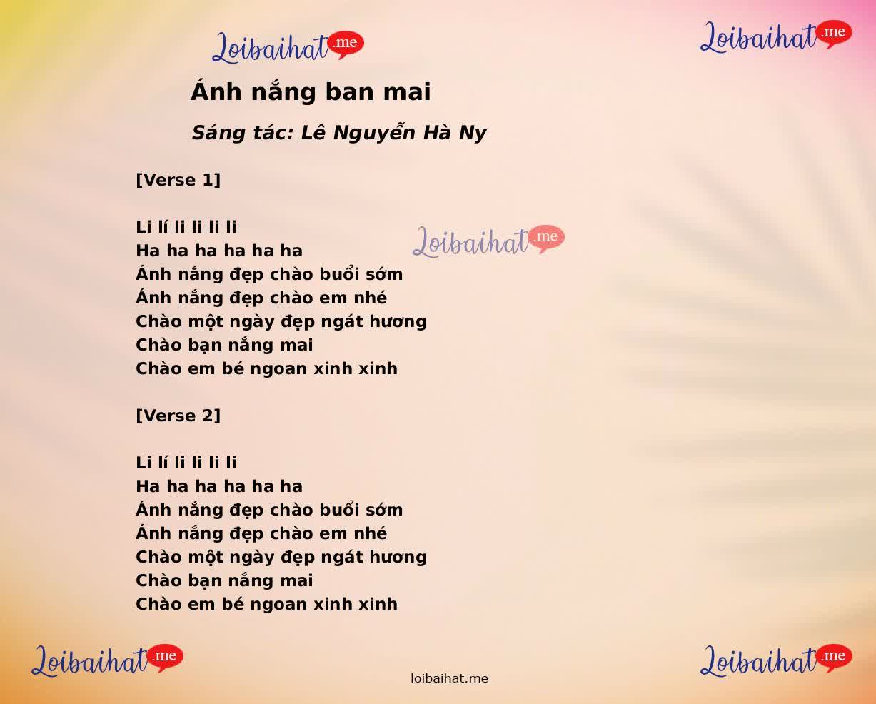 Ánh nắng ban mai