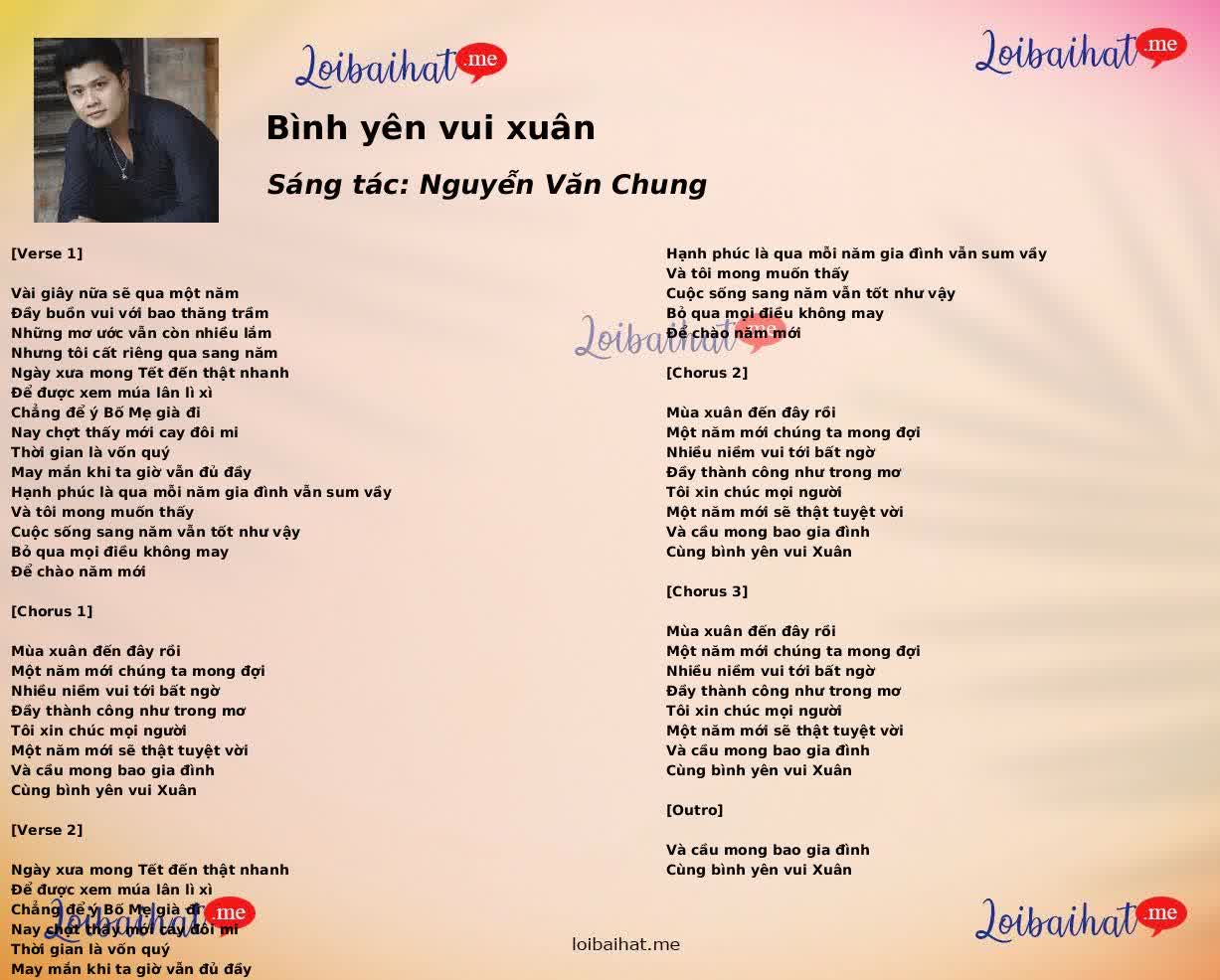 Bình yên vui xuân