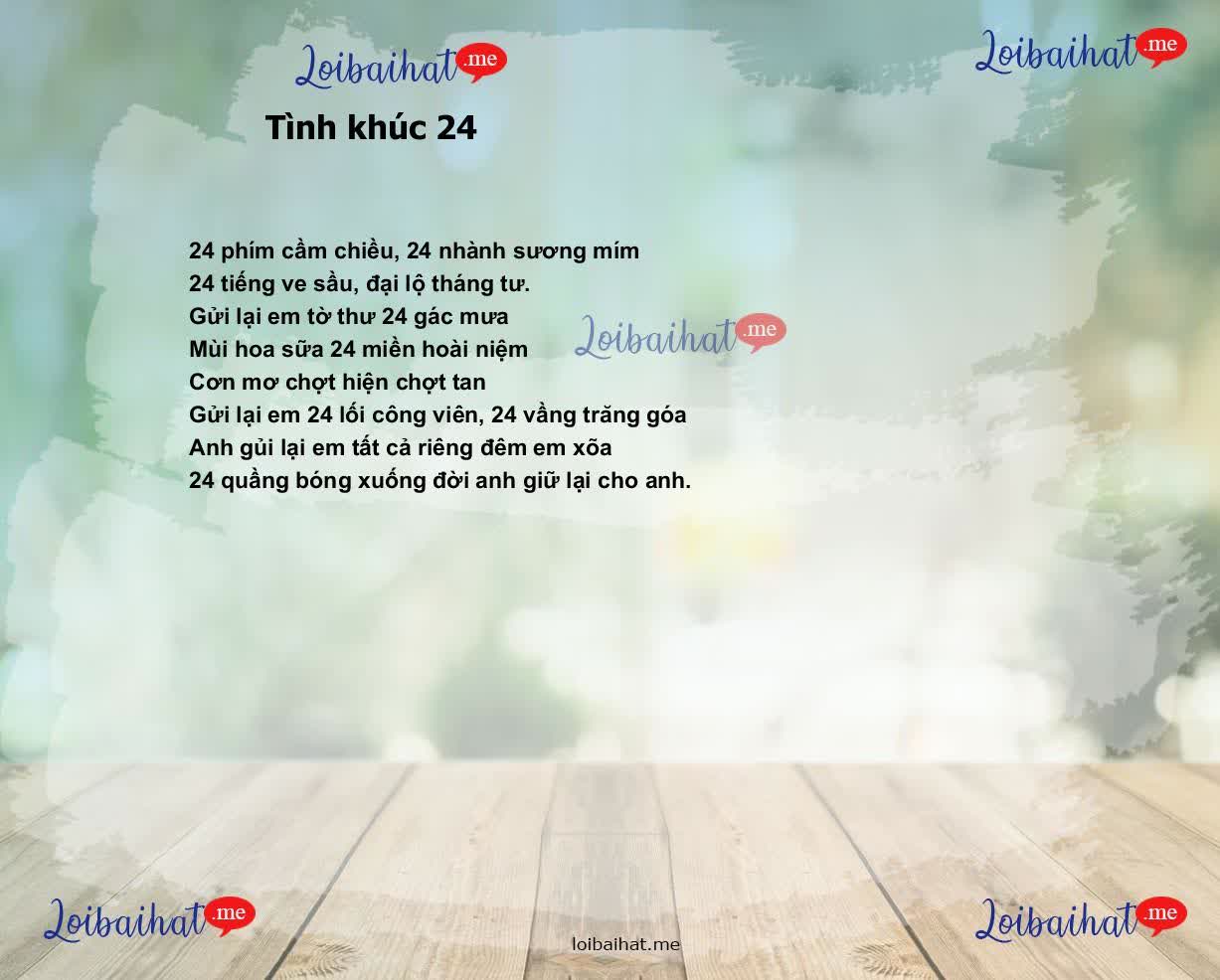 Tình khúc 24