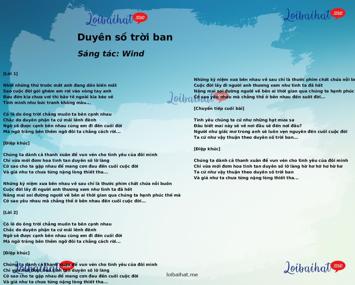 Duyên số trời ban