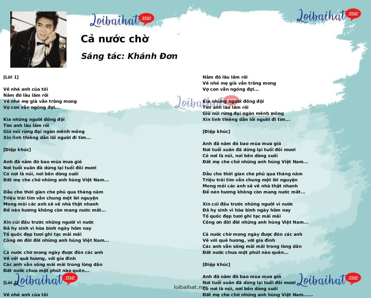 Cả nước chờ