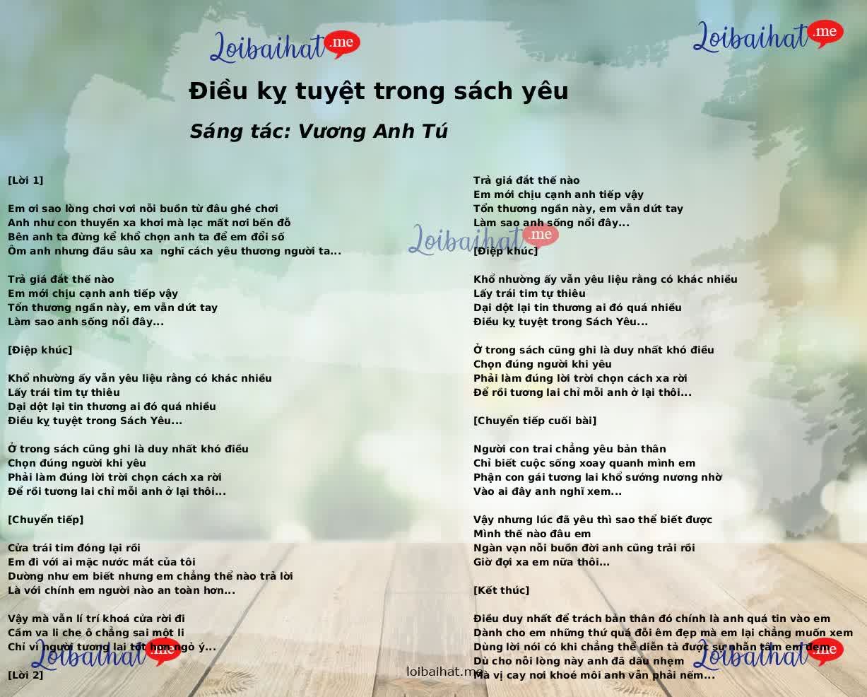 Điều kỵ tuyệt trong sách yêu