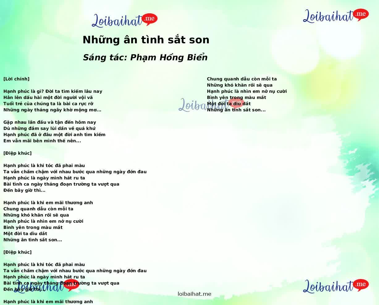 Những ân tình sắt son