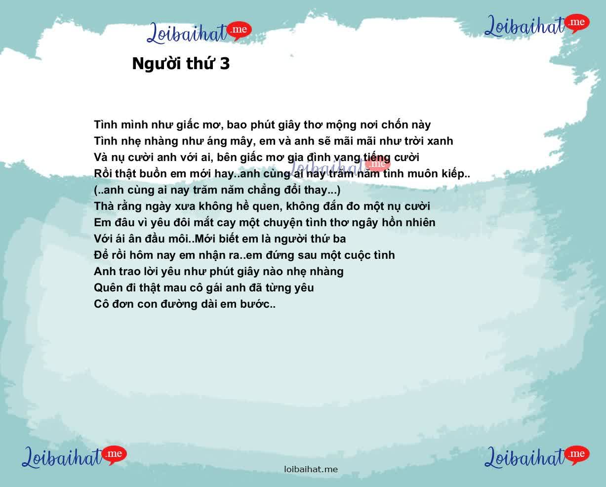 Người thứ 3
