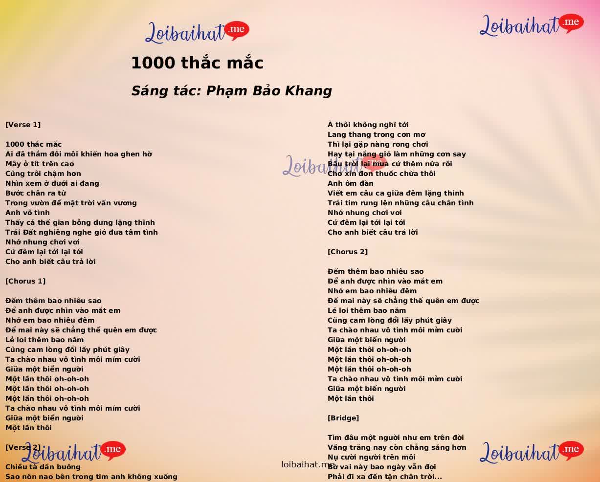 1000 thắc mắc
