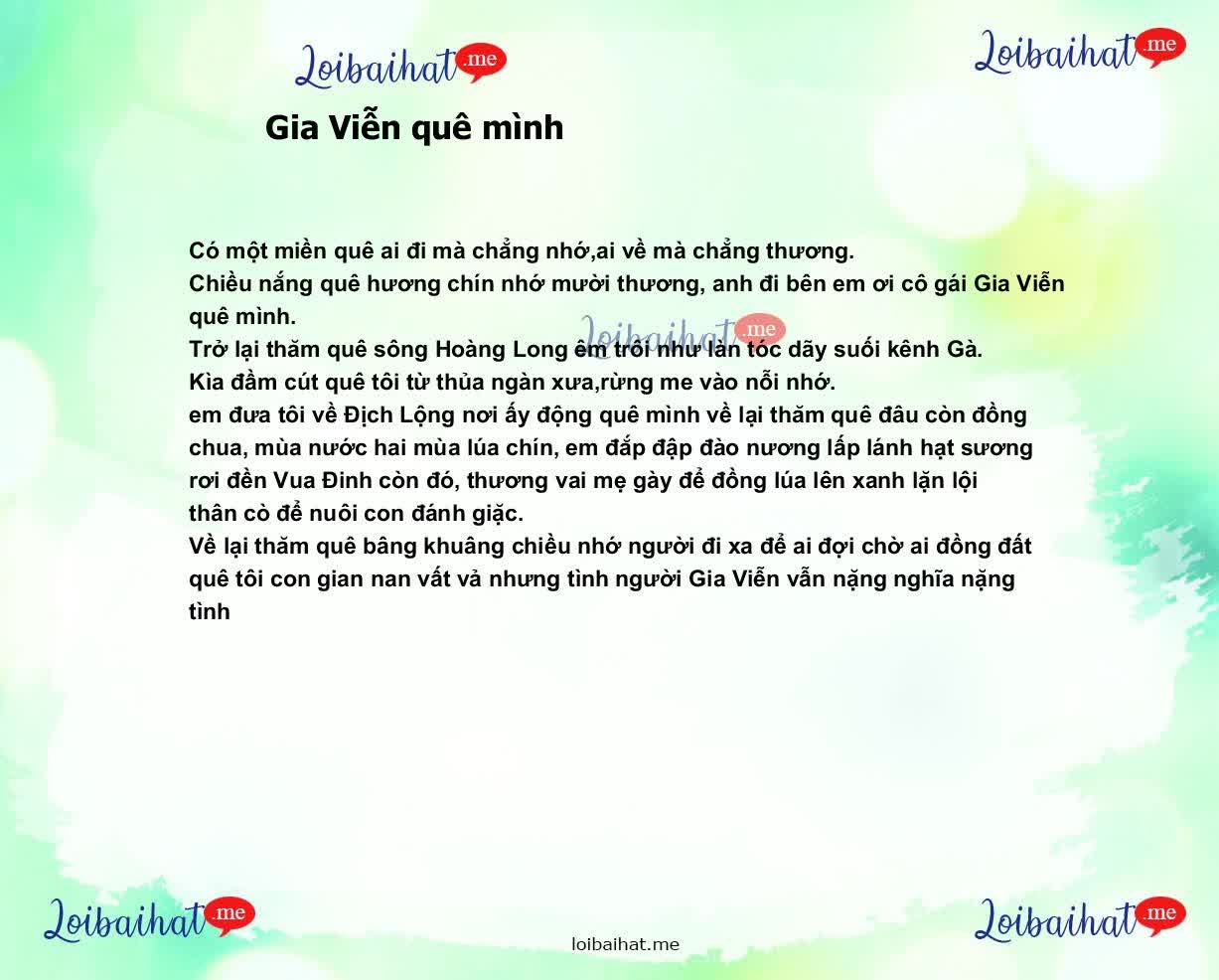 Gia Viễn quê mình