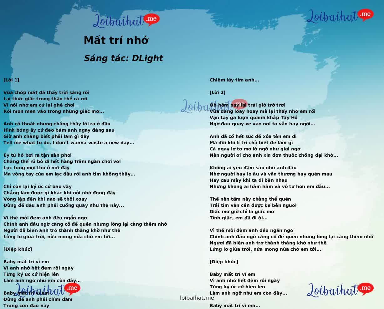 Mất trí nhớ