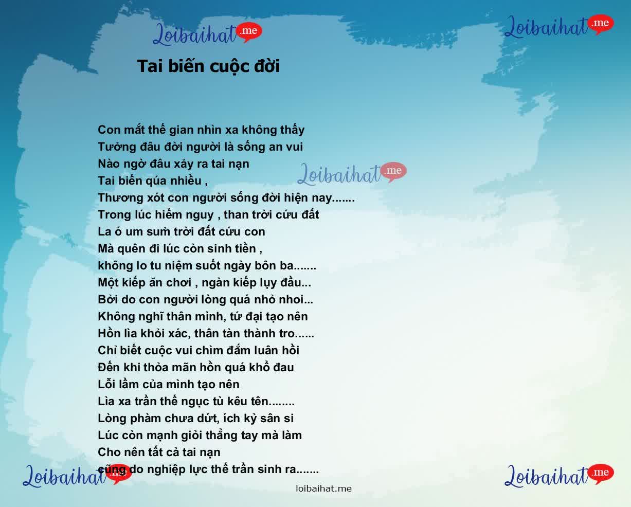 Tai biến cuộc đời