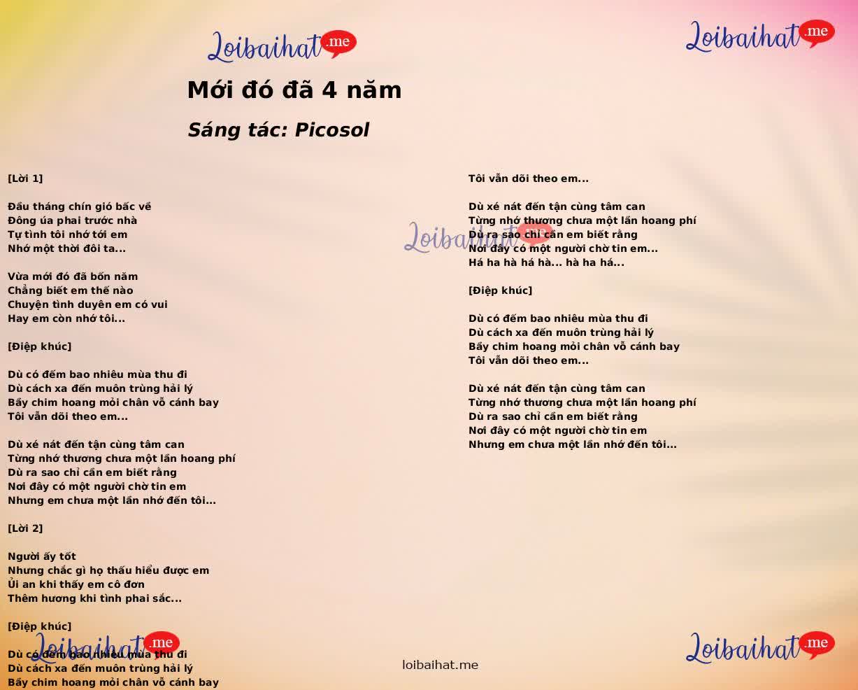 Mới đó đã 4 năm