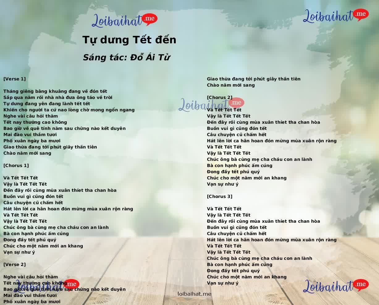 Tự dưng Tết đến