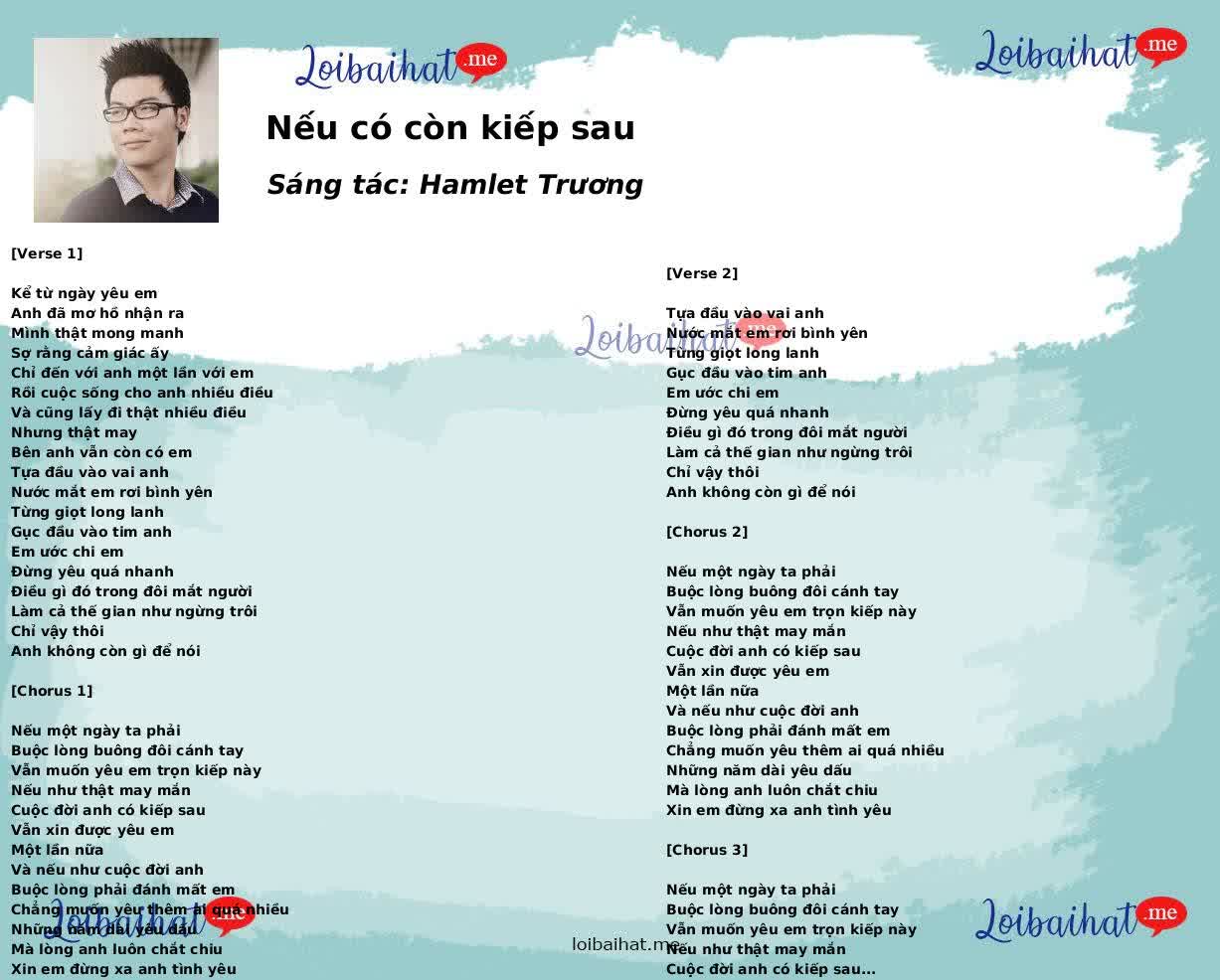 Nếu có còn kiếp sau