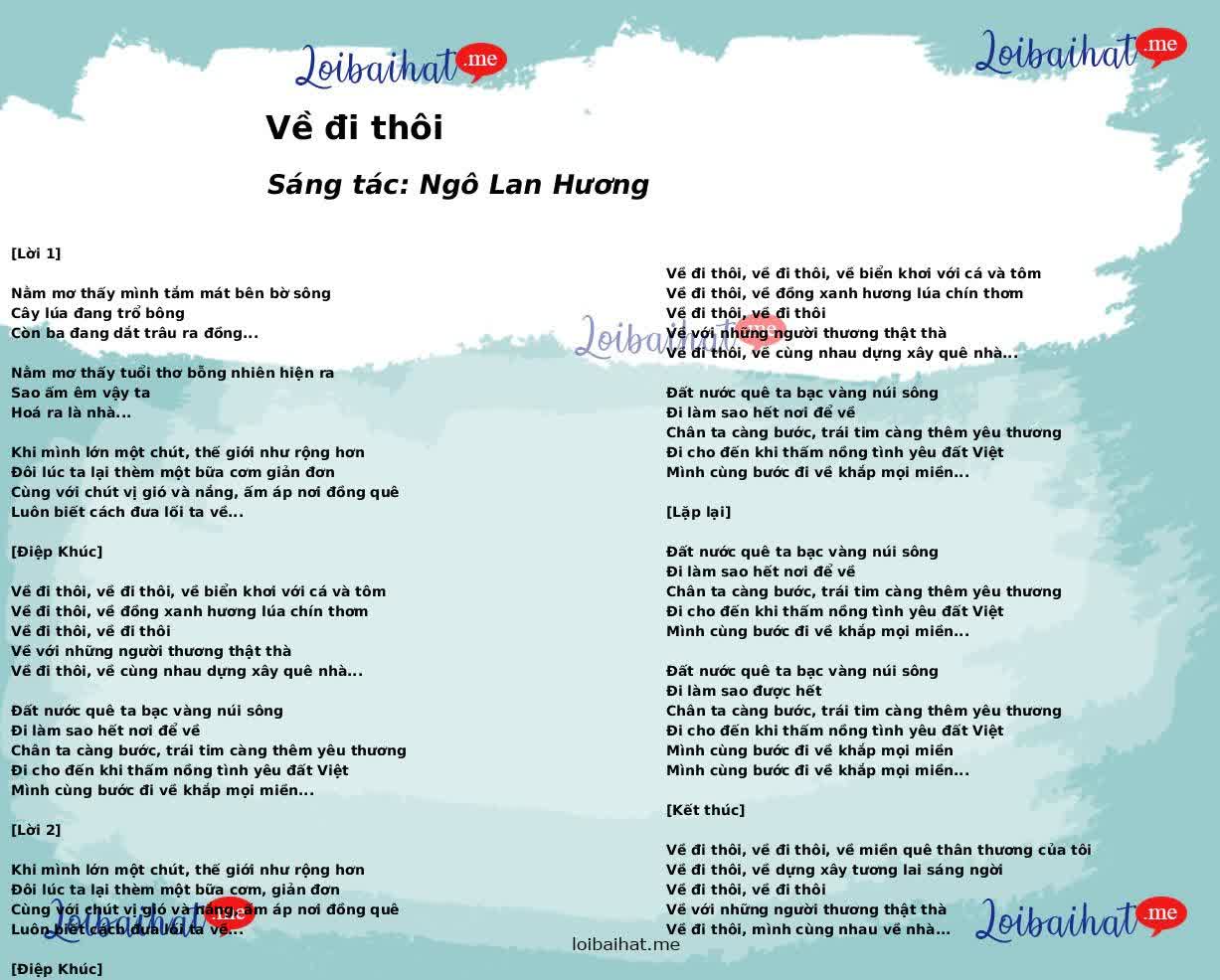 Về đi thôi