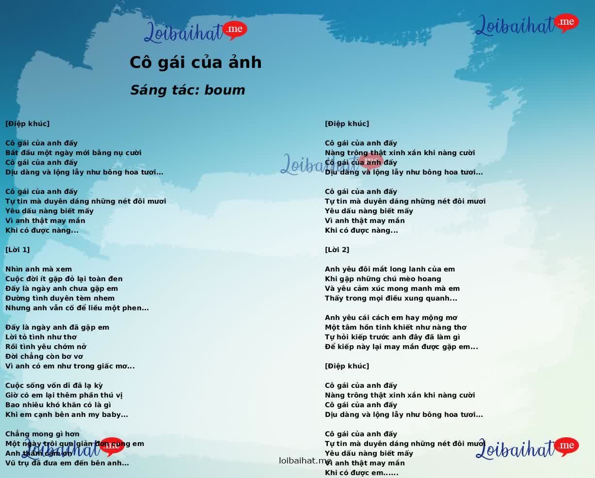 Cô gái của ảnh