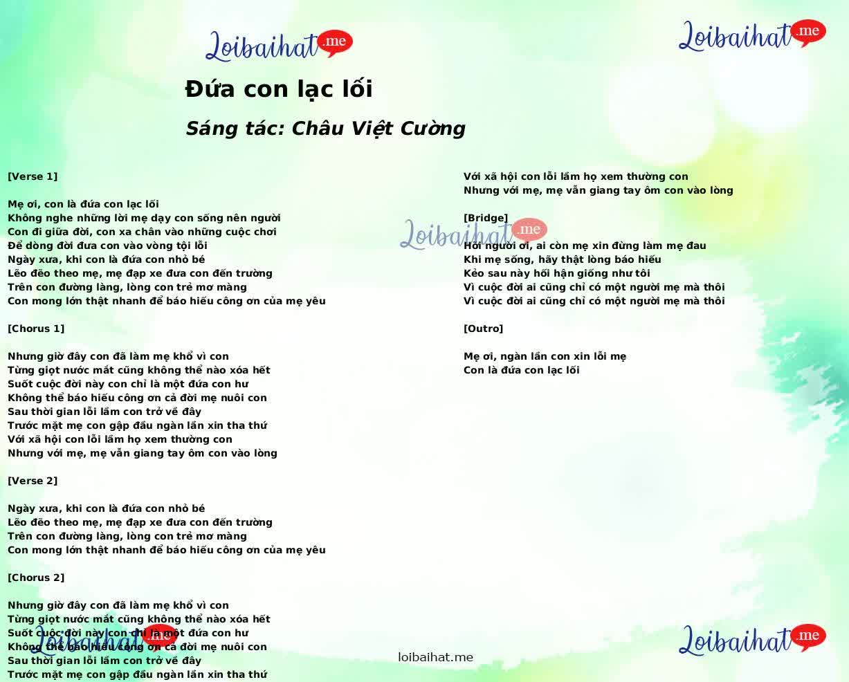 Đứa con lạc lối