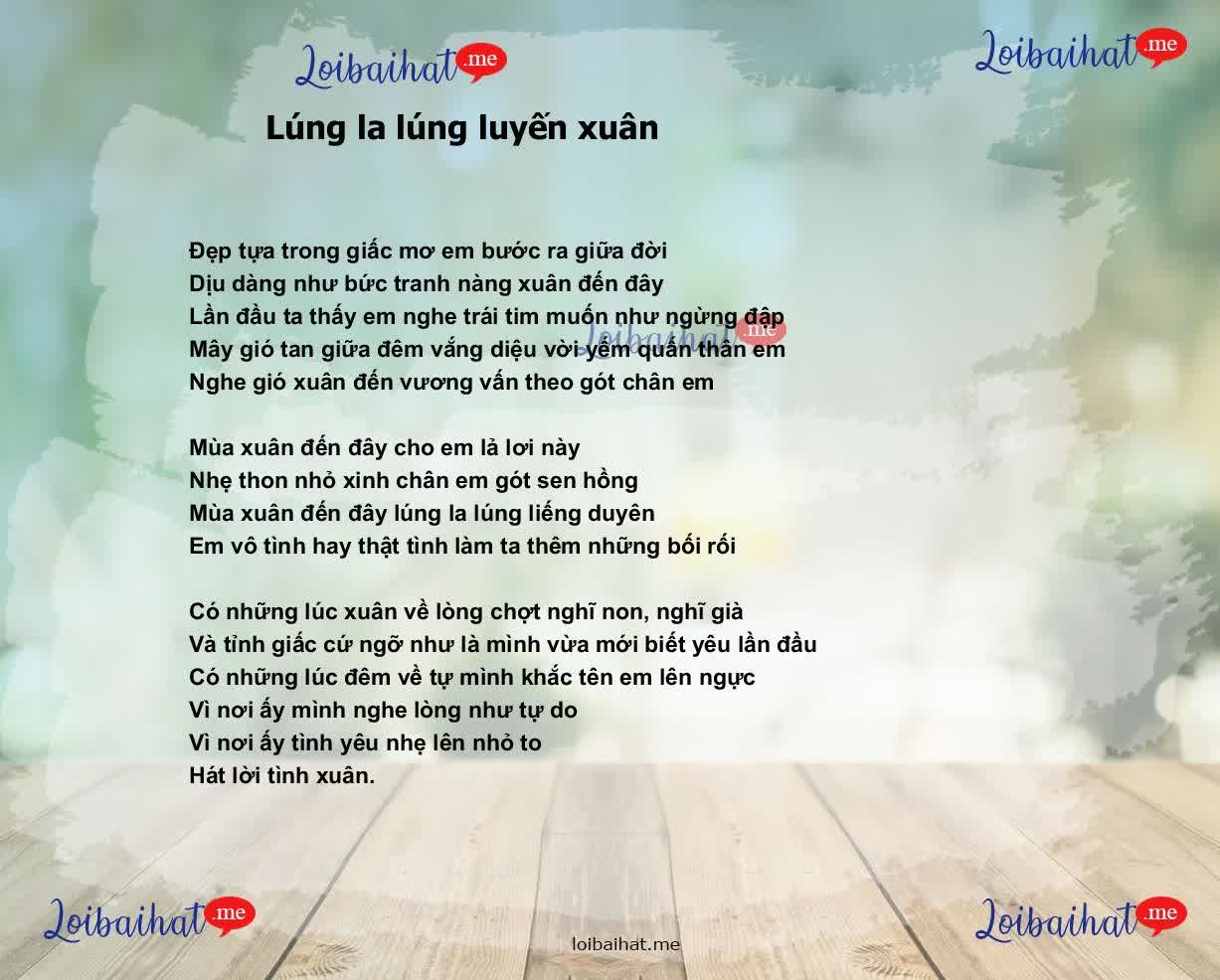 Lúng la lúng luyến xuân