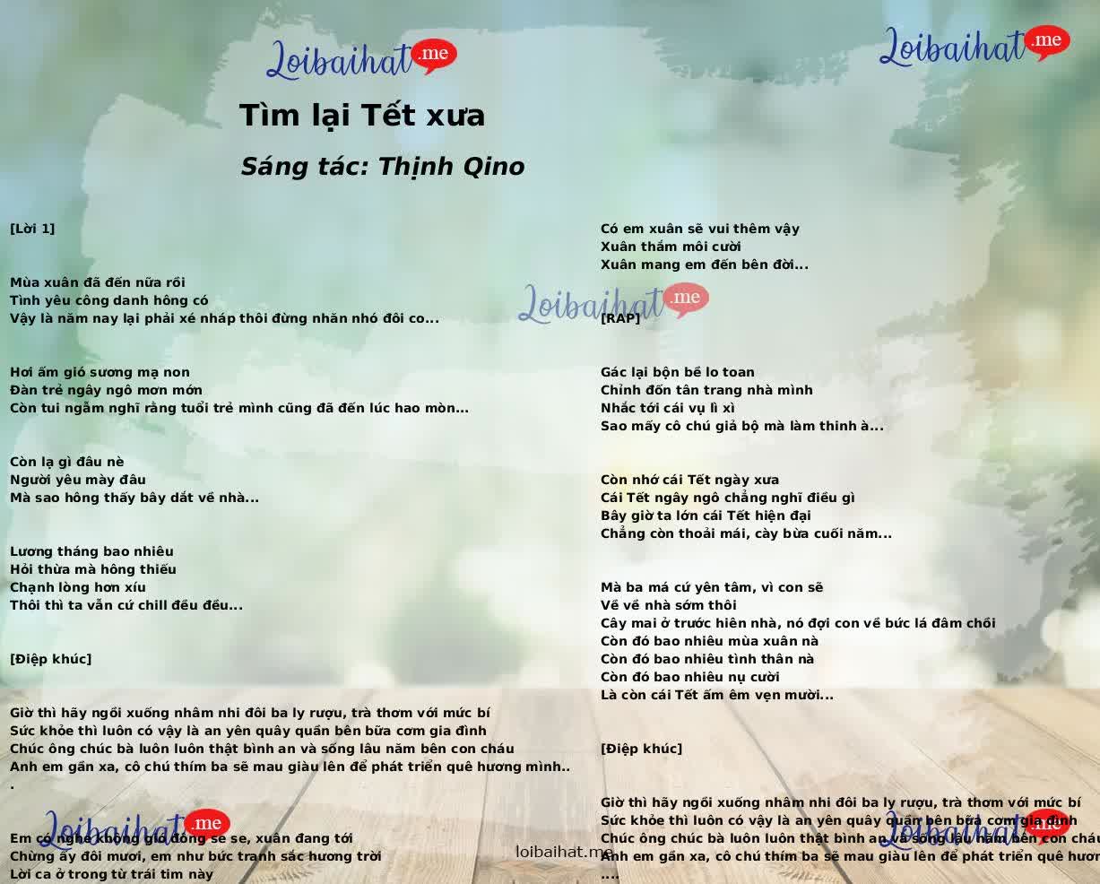 Tìm lại Tết xưa