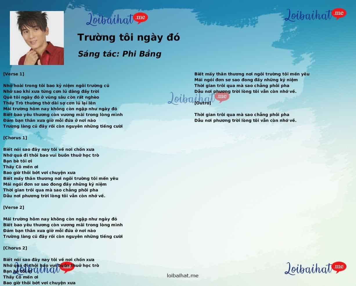 Trường tôi ngày đó