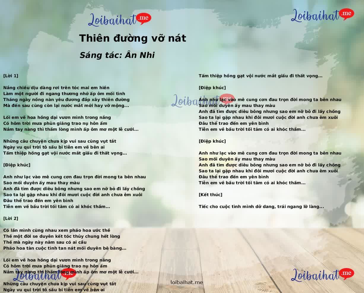 Thiên đường vỡ nát