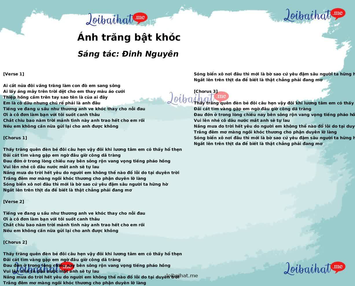 Ánh trăng bật khóc