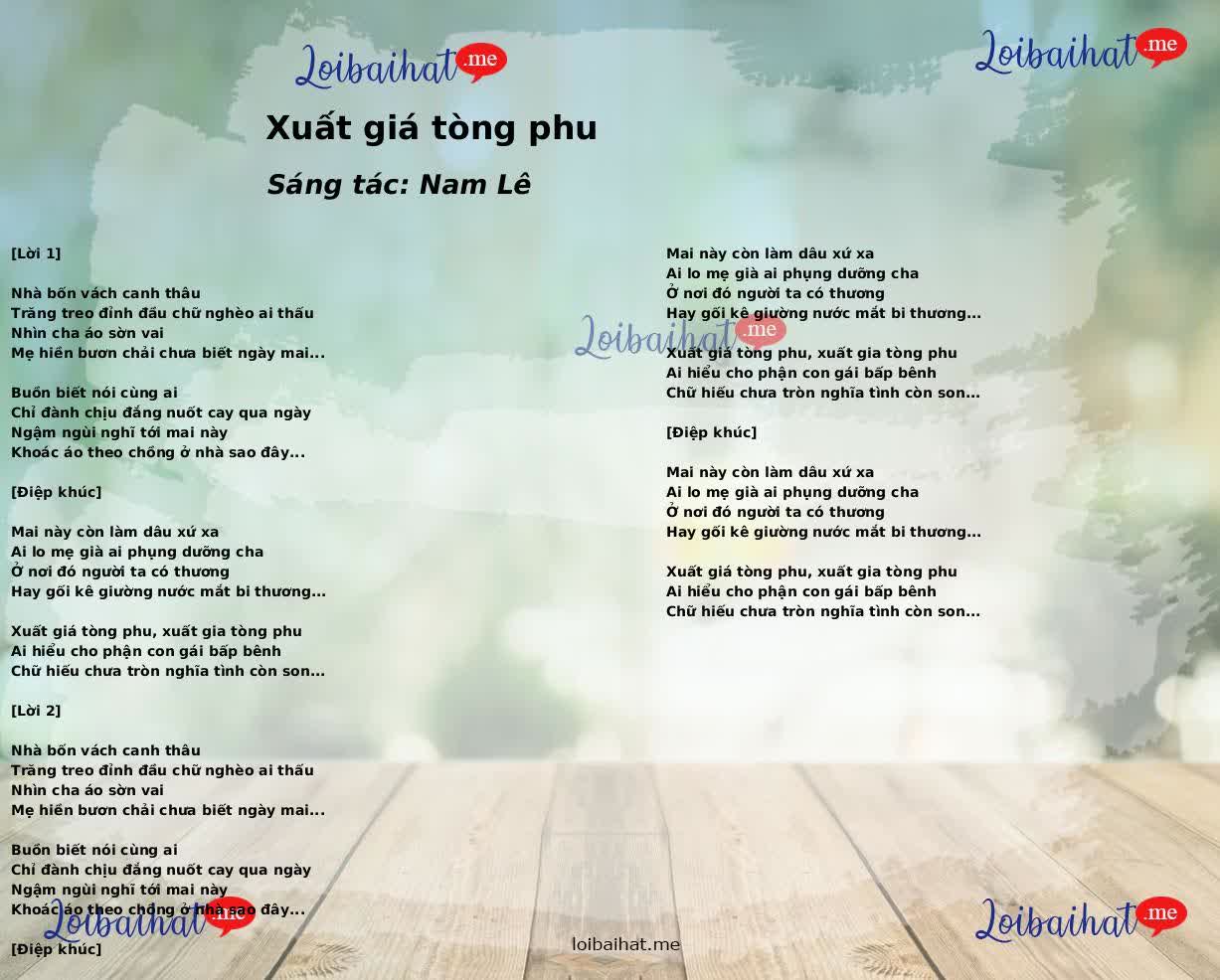 Xuất giá tòng phu