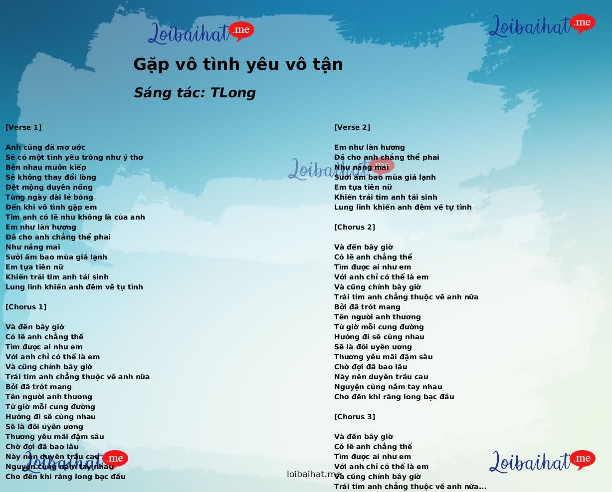 Gặp vô tình yêu vô tận