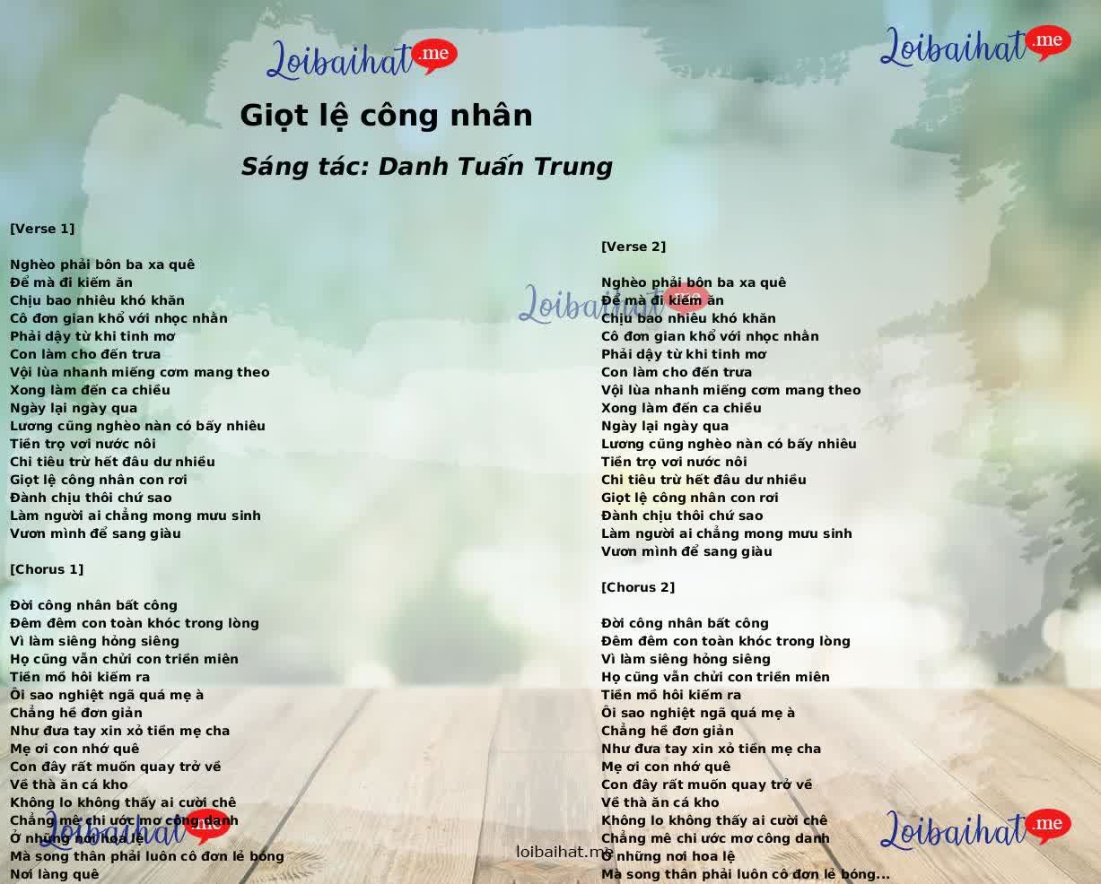 Giọt lệ công nhân