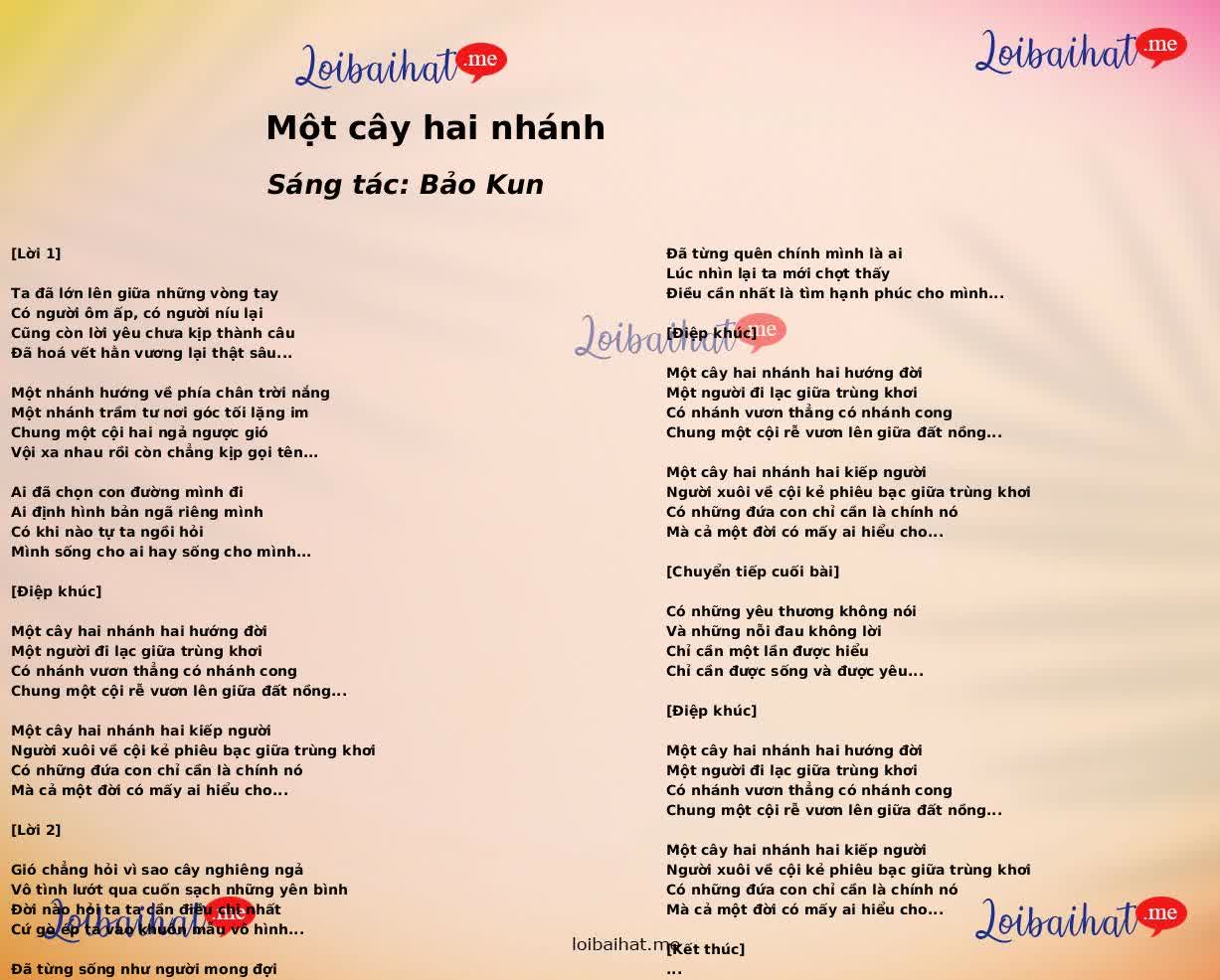 Một cây hai nhánh