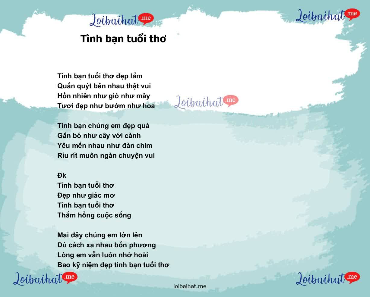 Tình bạn tuổi thơ