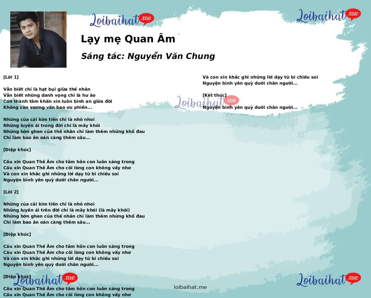 Lạy mẹ Quan Âm