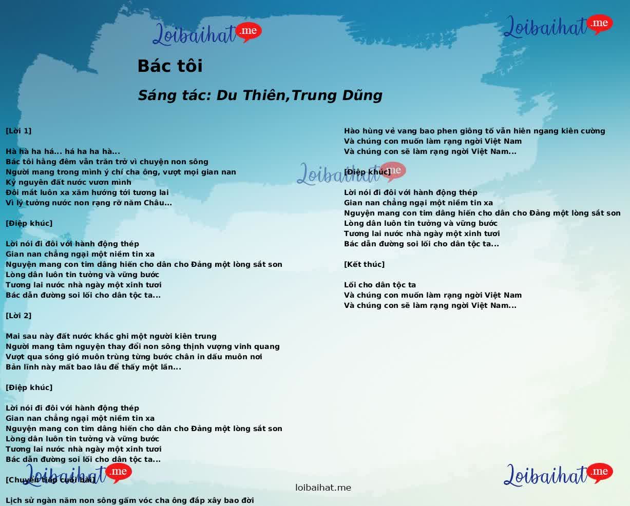 Bác tôi