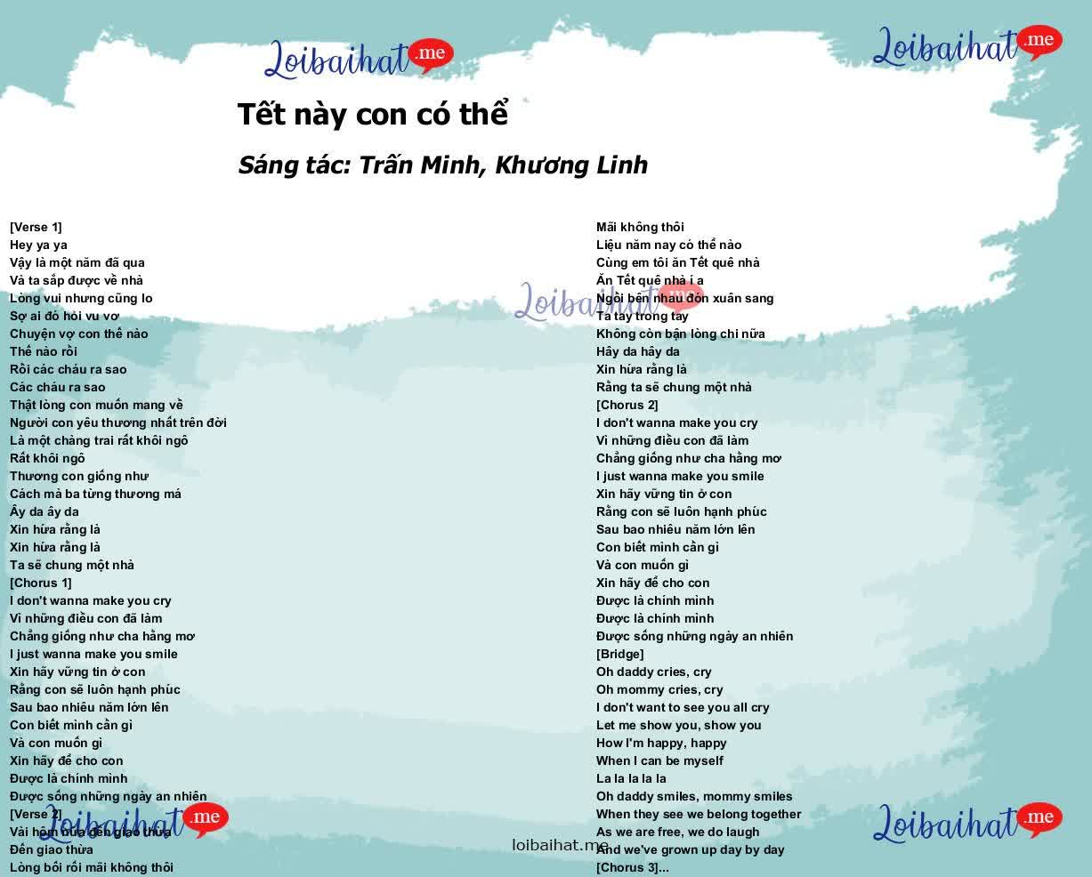 Tết này con có thể