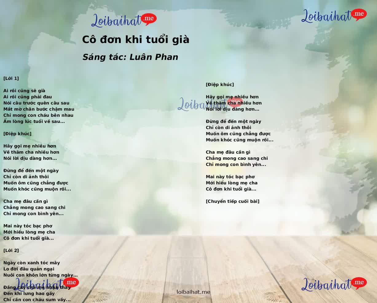 Cô đơn khi tuổi già