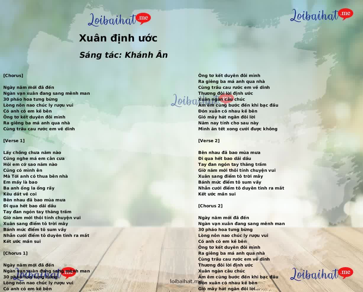 Xuân định ước