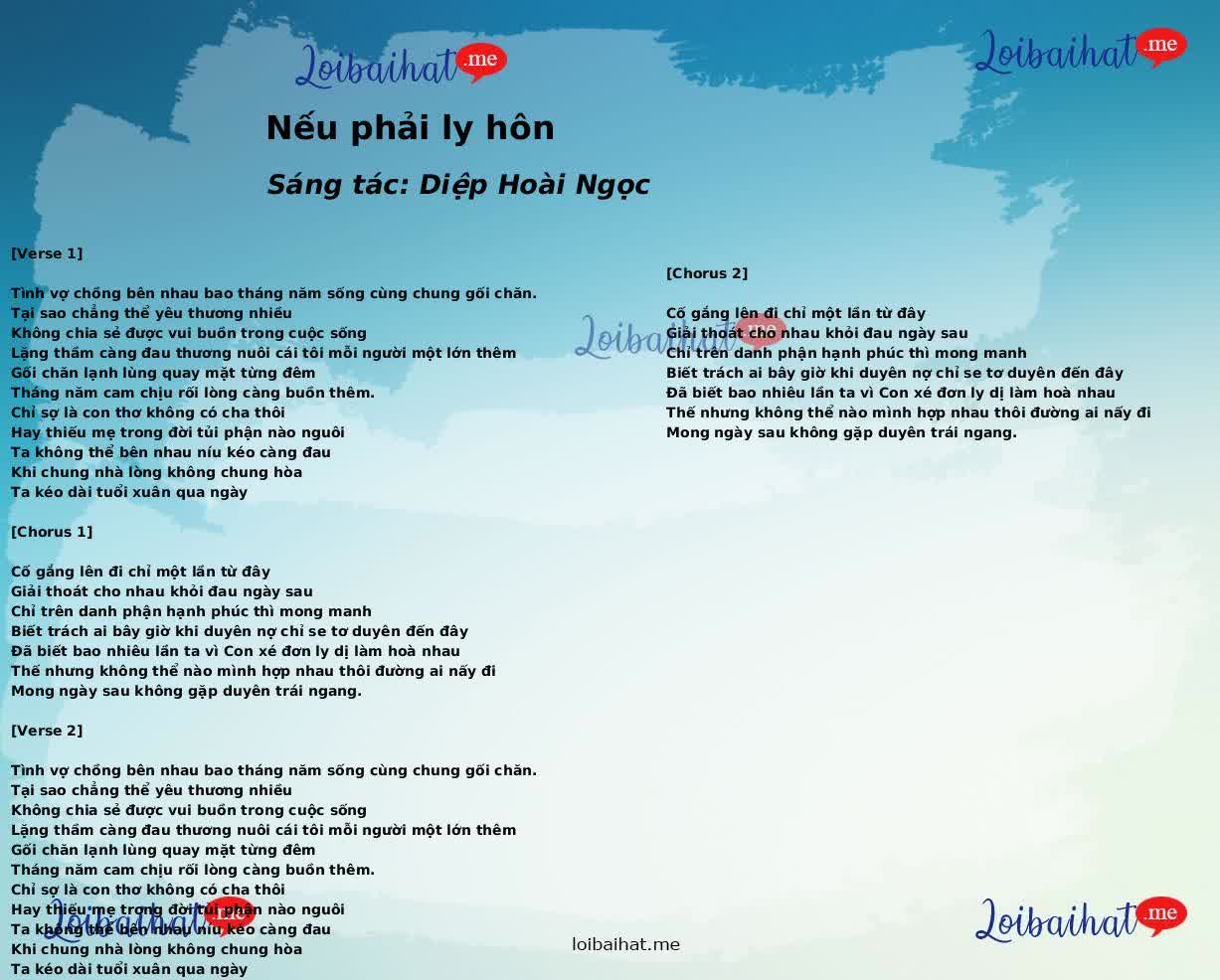 Nếu phải ly hôn