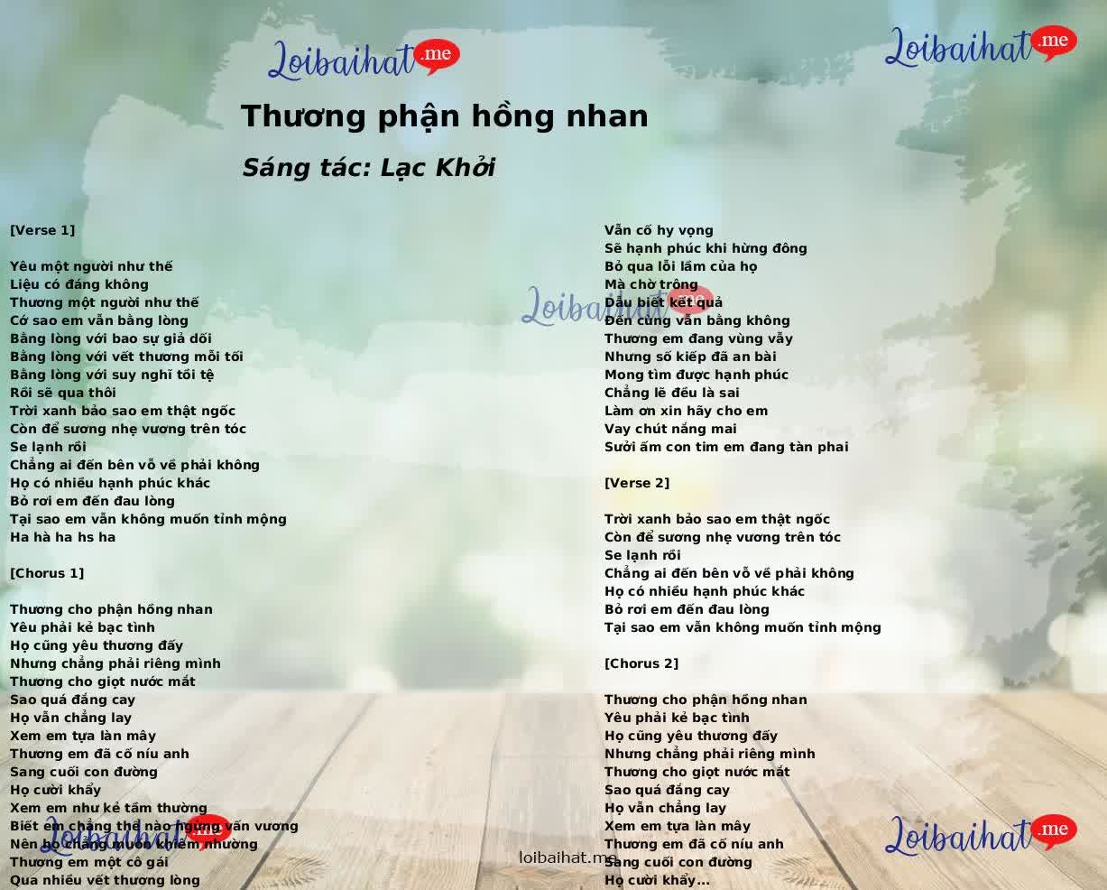 Thương phận hồng nhan
