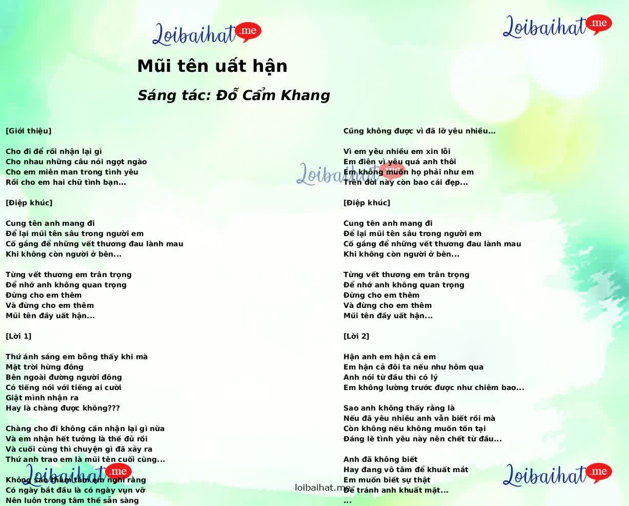 Mũi tên uất hận