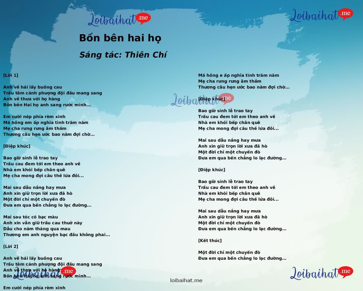 Bốn bên hai họ