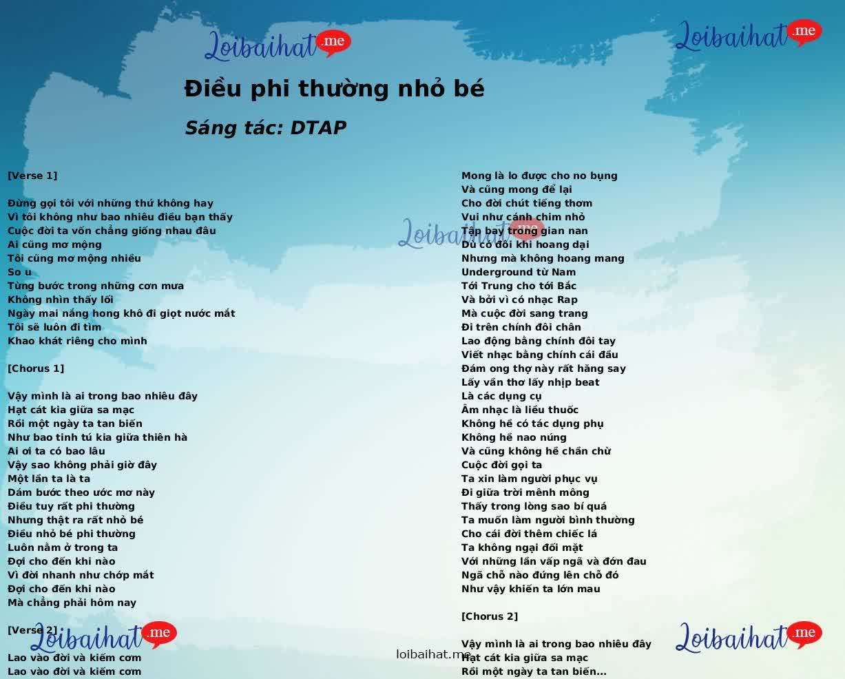 Điều phi thường nhỏ bé