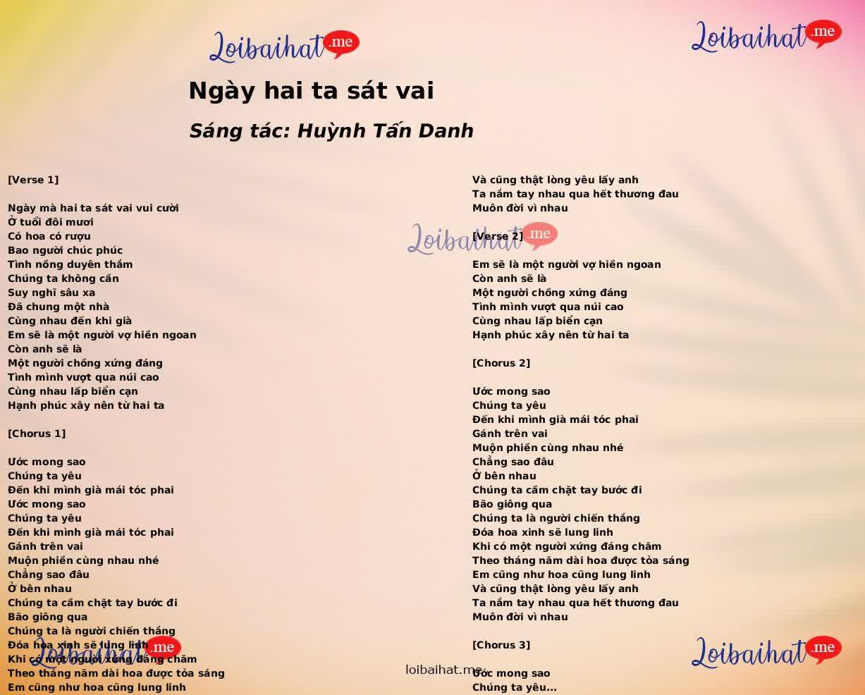 Ngày hai ta sát vai