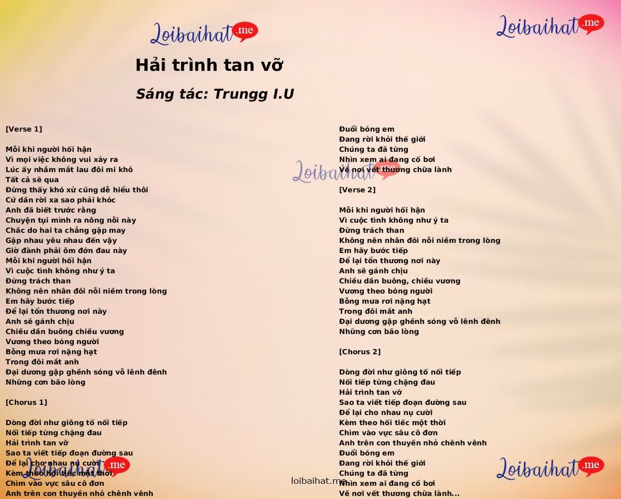 Hải trình tan vỡ